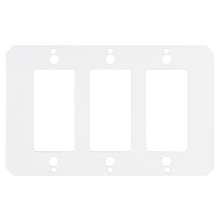 Hubbell Wiring Device-Kellems Center Sub Plate, 3 Gangs, Rectangular, Steel S1R10CSPT